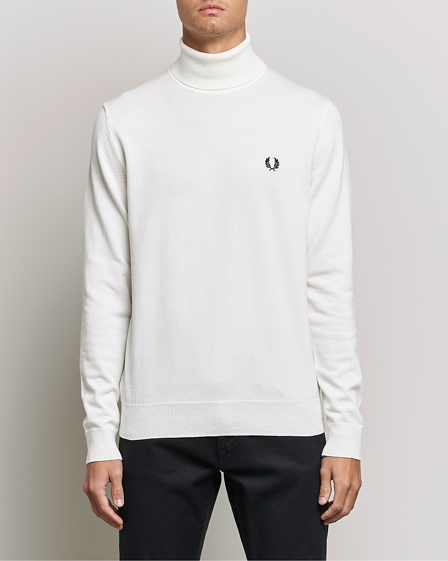 Hombres | Jerséis y prendas de punto | Fred Perry | Roll Neck Jumper Snow White