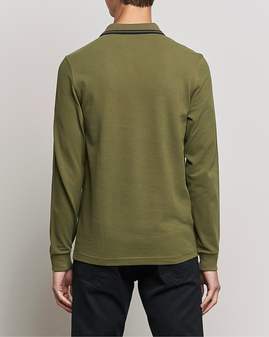 Hombres | Jerséis y prendas de punto | Fred Perry | Long Sleeve Twin Tipped Shirt Uniform Green