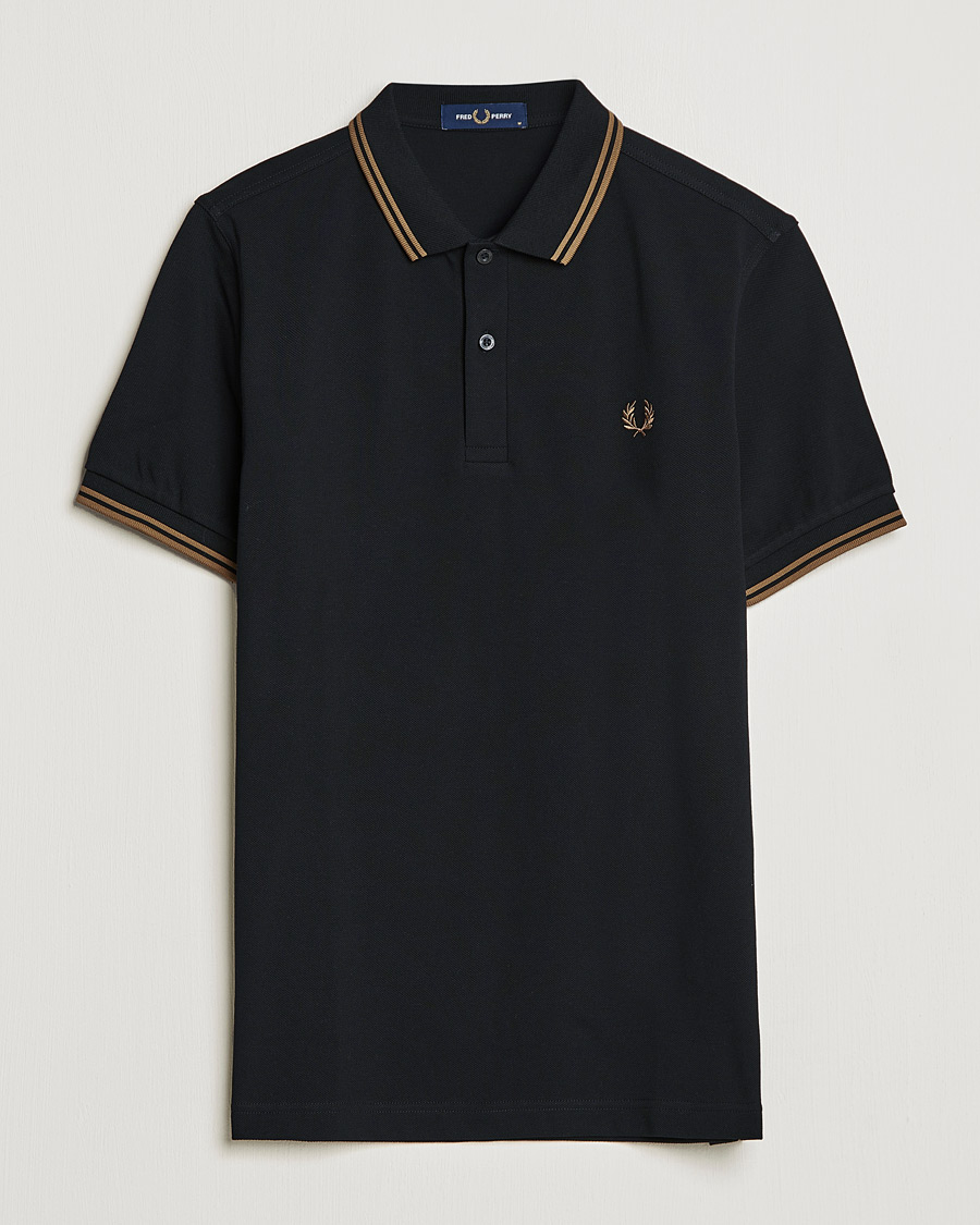 Hombres | Polos | Fred Perry | Twin Tipped Shirt Black