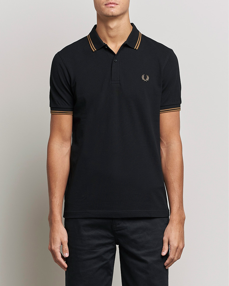 Hombres | Polos | Fred Perry | Twin Tipped Shirt Black