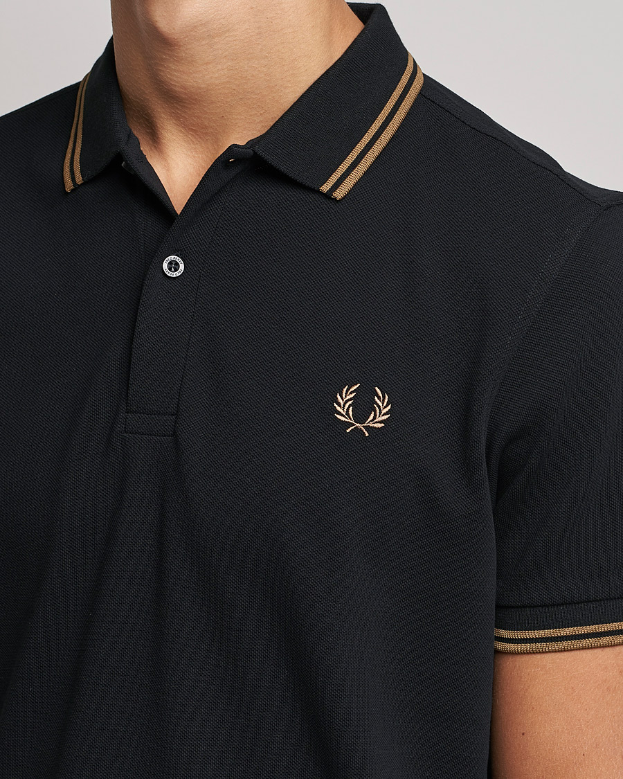 Hombres | Polos | Fred Perry | Twin Tipped Shirt Black