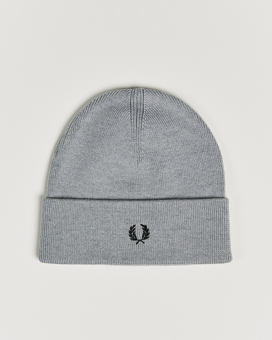 Hombres | Fred Perry Merino Wool Beanie Steel | Fred Perry | Merino Wool Beanie Steel