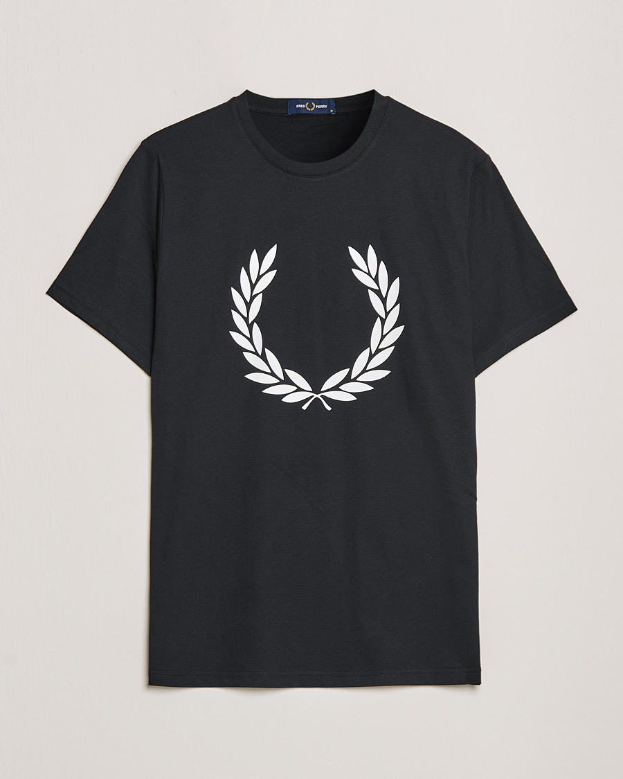 Hombres | Camisetas | Fred Perry | Laurel Wreath T-Shirt Black