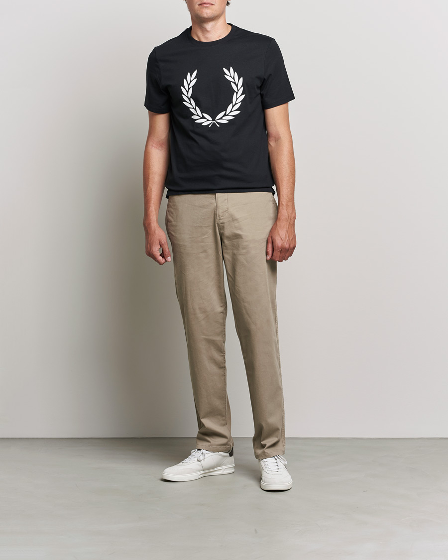 Hombres | Camisetas | Fred Perry | Laurel Wreath T-Shirt Black