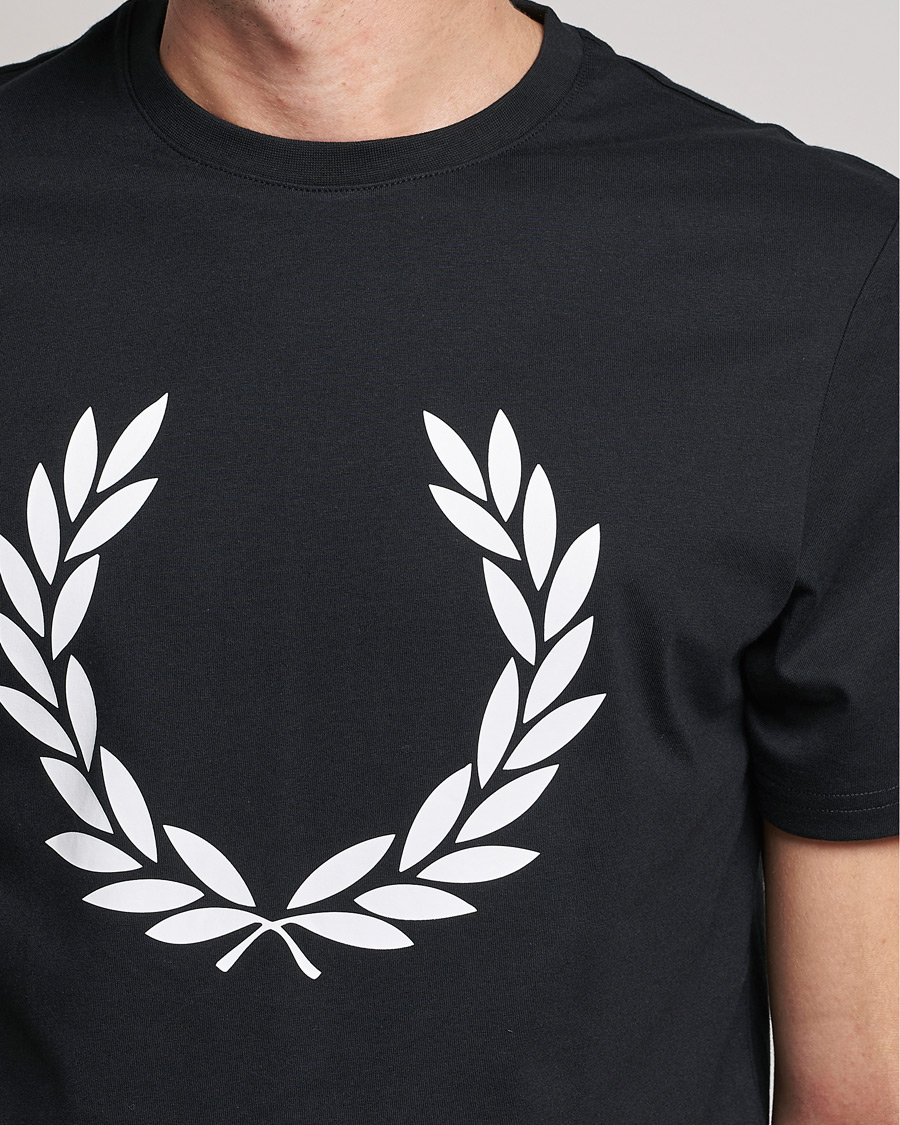 Hombres | Camisetas | Fred Perry | Laurel Wreath T-Shirt Black