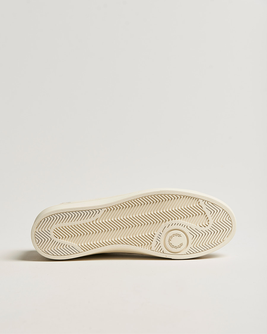 Hombres | Fred Perry Spencer Tumbled Leather Sneaker Ecru | Fred Perry | Spencer Tumbled Leather Sneaker Ecru