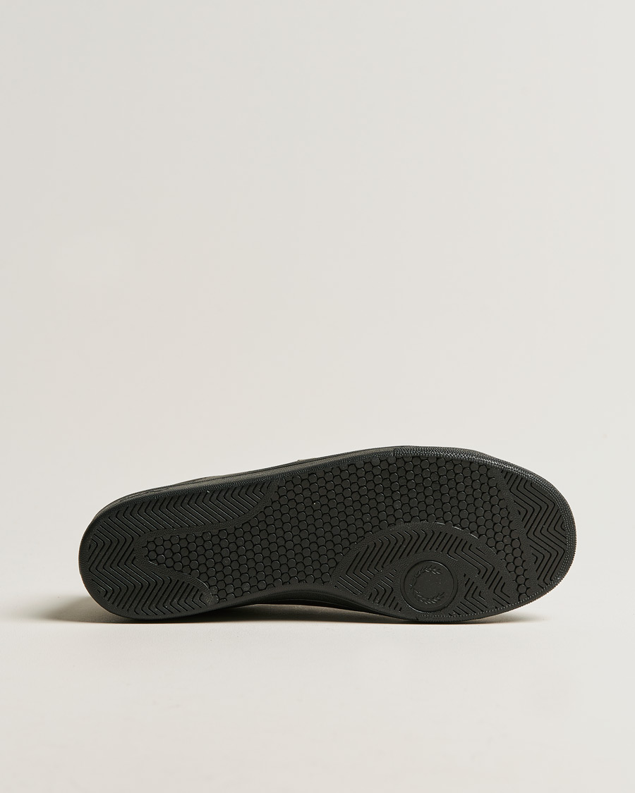 Hombres | Fred Perry B721 Leather Tab Sneaker Black Gold | Fred Perry | B721 Leather Tab Sneaker Black Gold