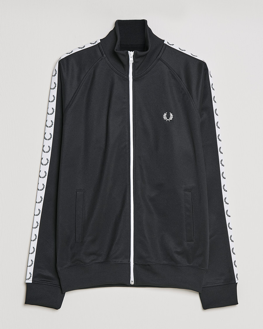 Hombres | Jerséis y prendas de punto | Fred Perry | Taped Track Jacket Black