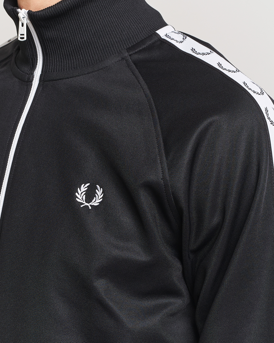 Hombres | Jerséis y prendas de punto | Fred Perry | Taped Track Jacket Black