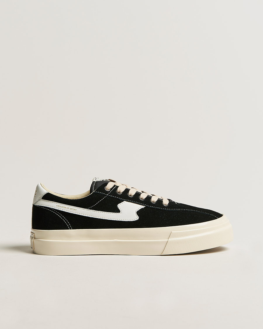 Hombres | Stepney Workers Club Dellow S-Strike Suede Sneaker Black/White | Stepney Workers Club | Dellow S-Strike Suede Sneaker Black/White