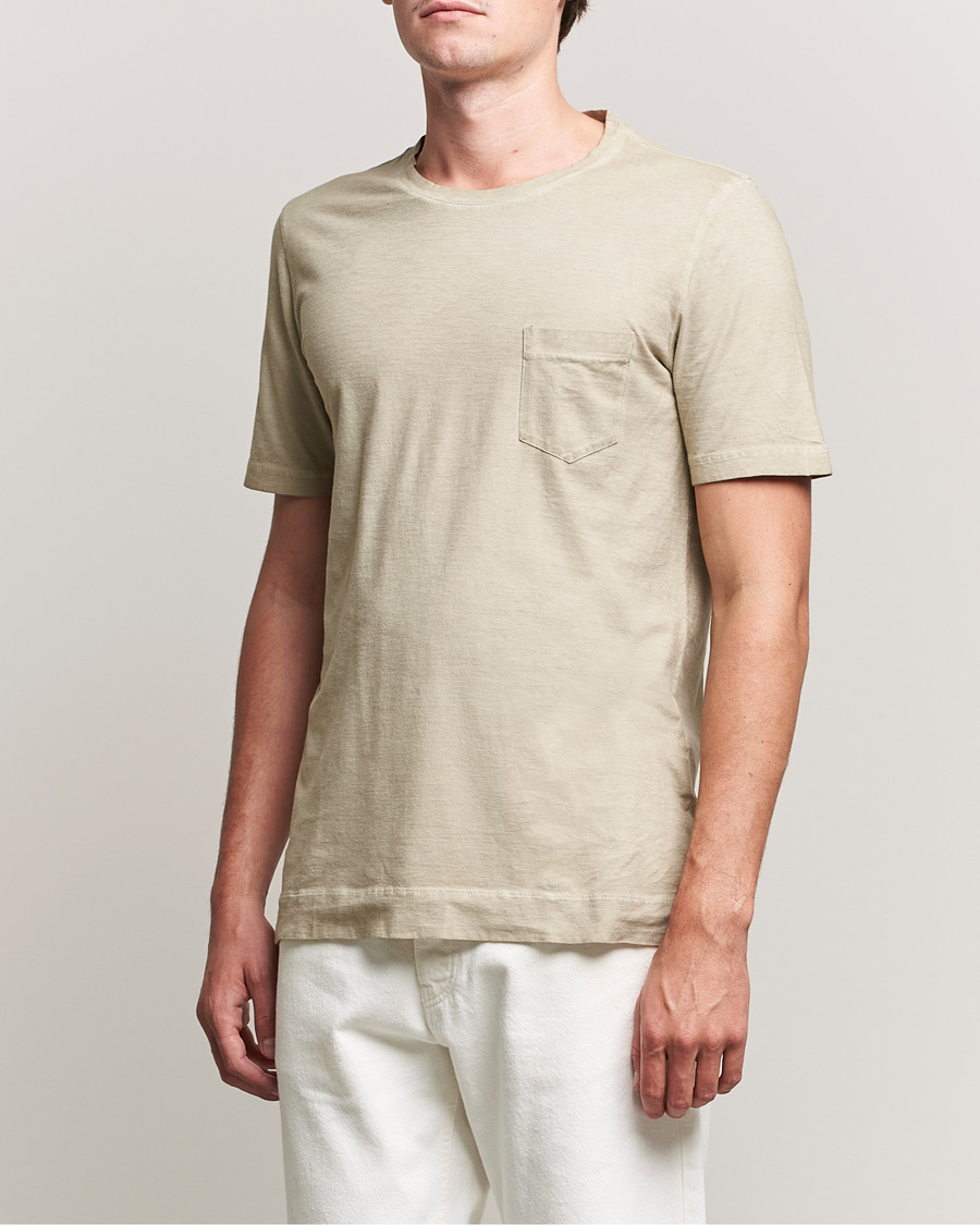 Hombres | Camisetas | Massimo Alba | Panarea Watercolor T-Shirt Chalk