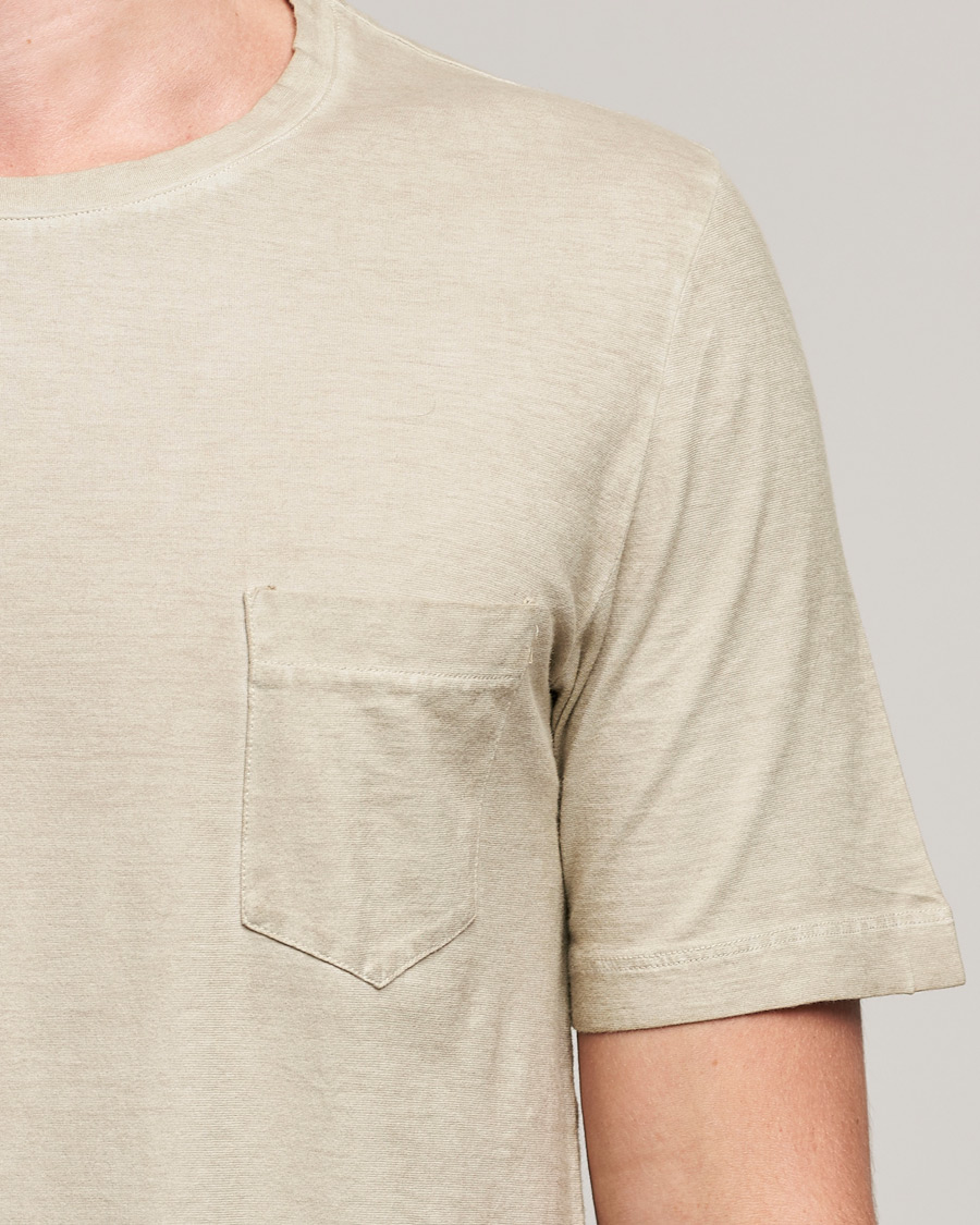 Hombres | Camisetas | Massimo Alba | Panarea Watercolor T-Shirt Chalk