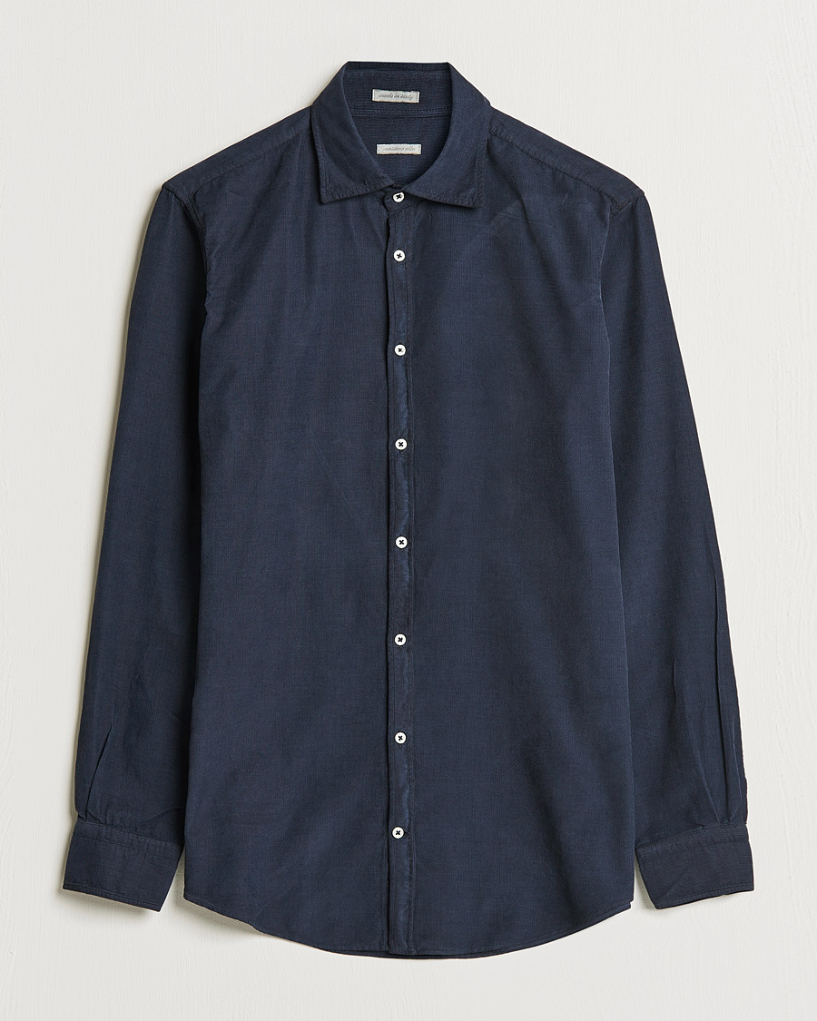 Hombres | Camisas | Massimo Alba | Genova Watercolor Shirt Navy