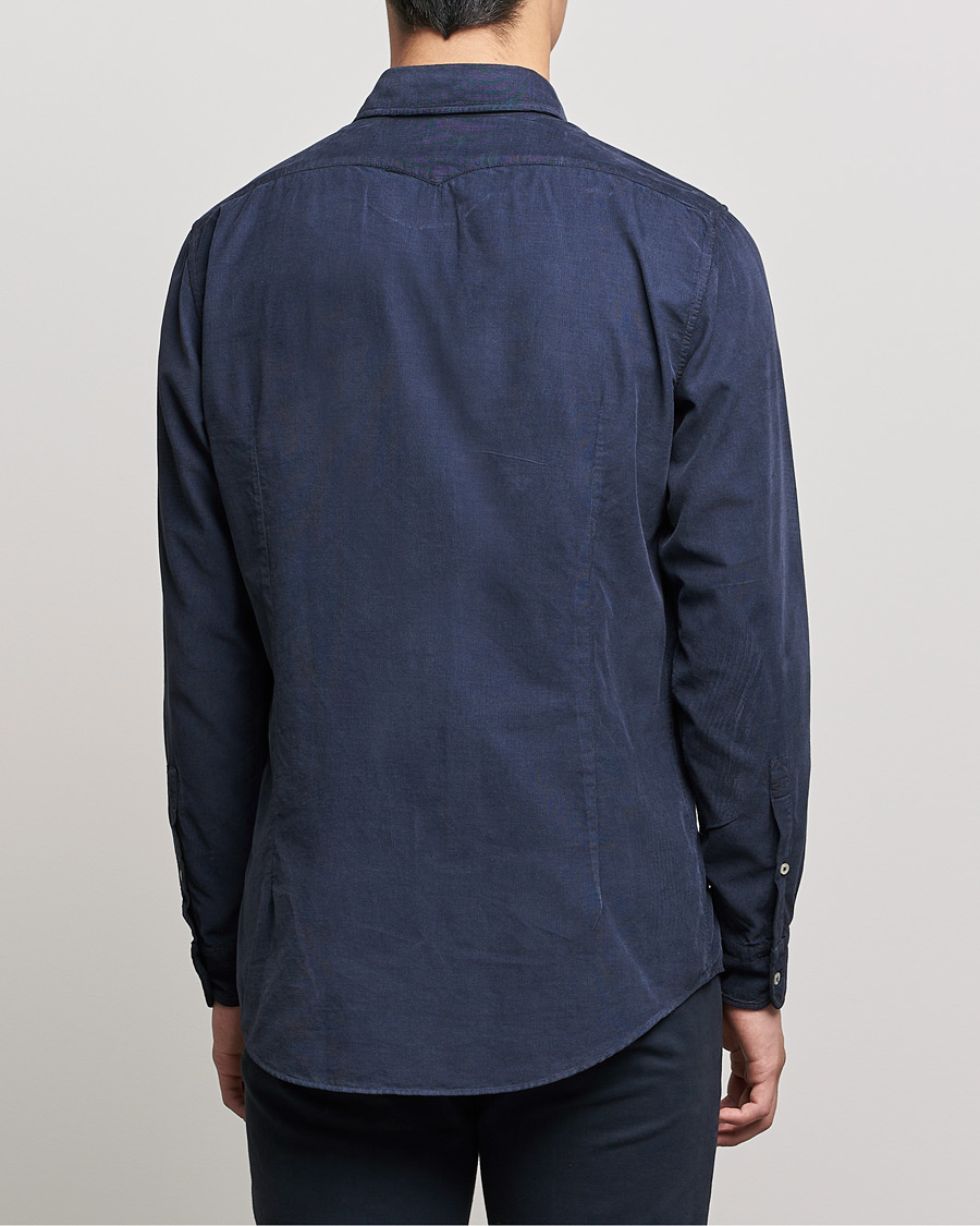 Hombres | Camisas | Massimo Alba | Genova Watercolor Shirt Navy