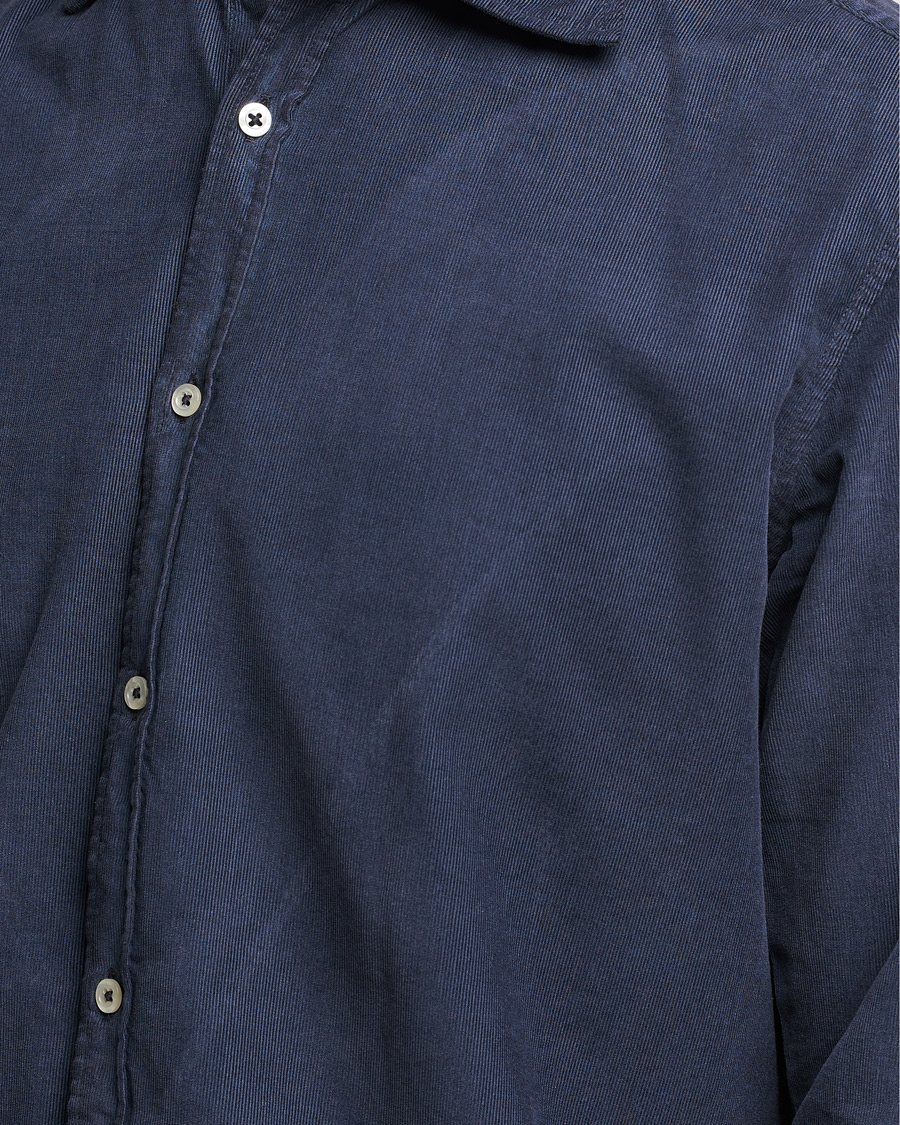 Hombres | Camisas | Massimo Alba | Genova Watercolor Shirt Navy