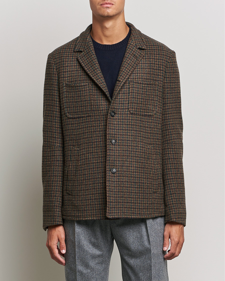 Hombres | Abrigos y chaquetas | Massimo Alba | Soft Tweed Jacket Bosco Check
