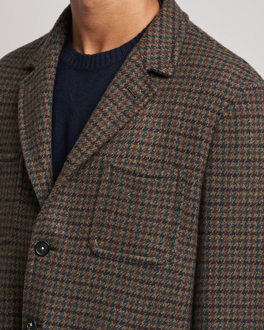 Hombres | Abrigos y chaquetas | Massimo Alba | Soft Tweed Jacket Bosco Check