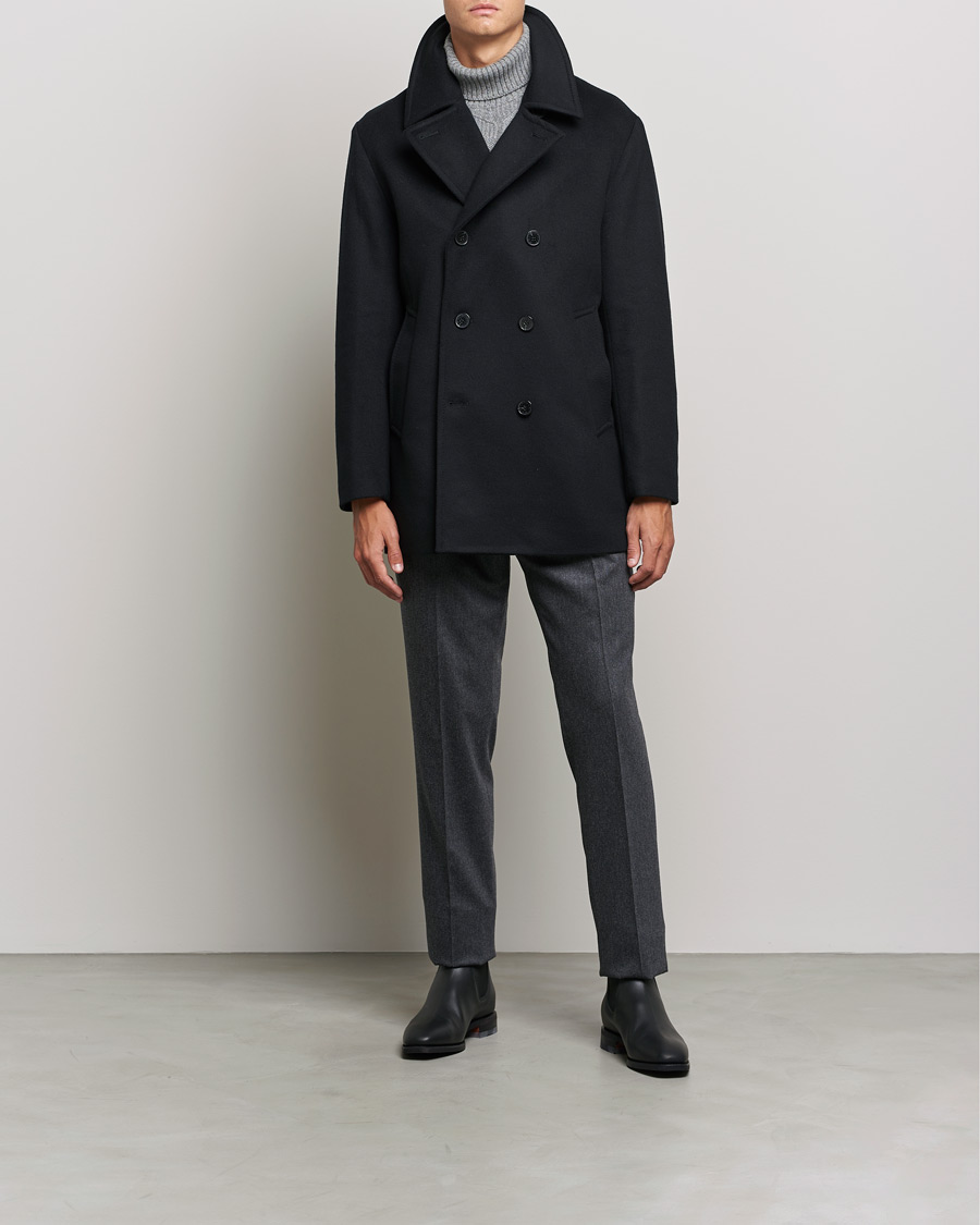 Hombres | Abrigos y chaquetas | Mackintosh | Dalton Wool/Cashmere Peacoat Black
