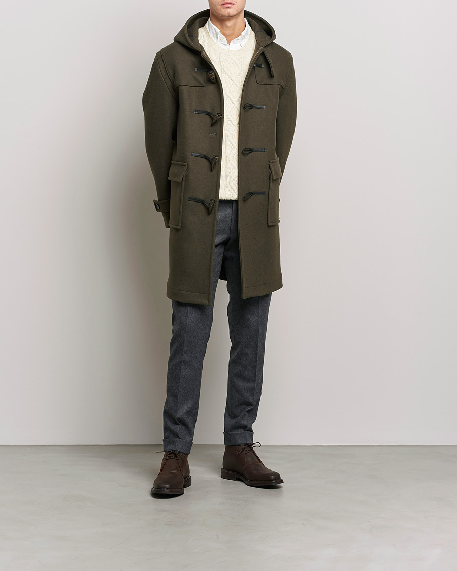Hombres | Abrigos y chaquetas | Mackintosh | Weir Duffle Coat Dark Olive