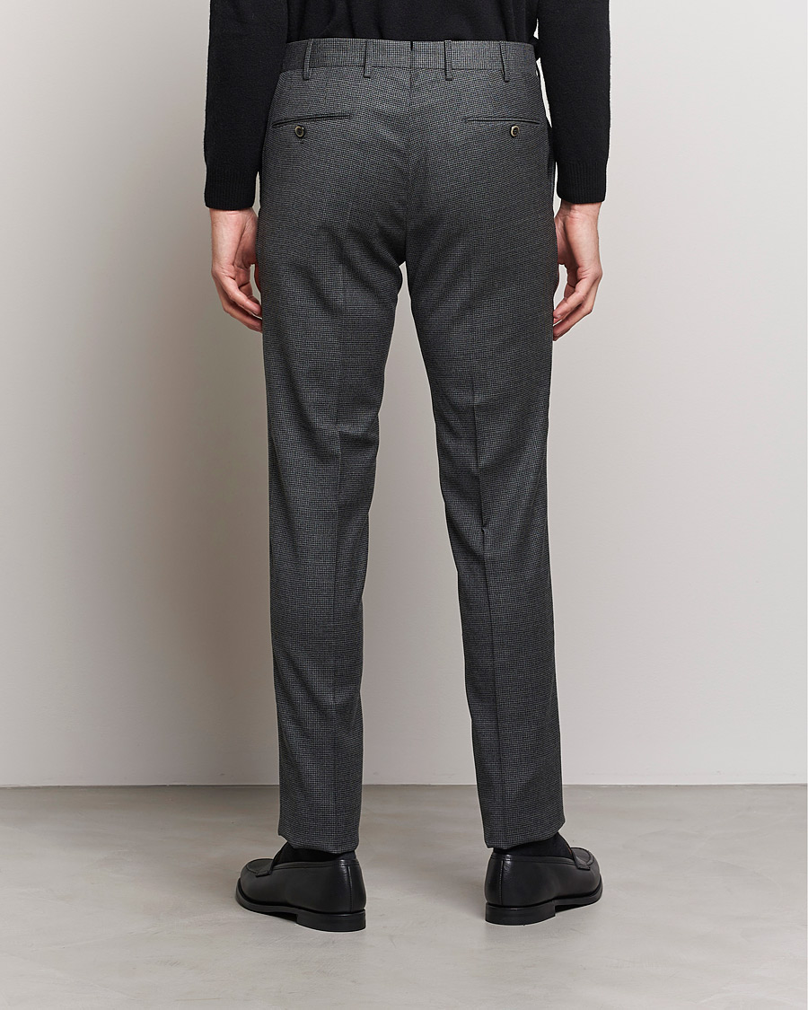 Hombres | Pantalones | PT01 | Slim Fit Glencheck Wool Trousers Medium Grey