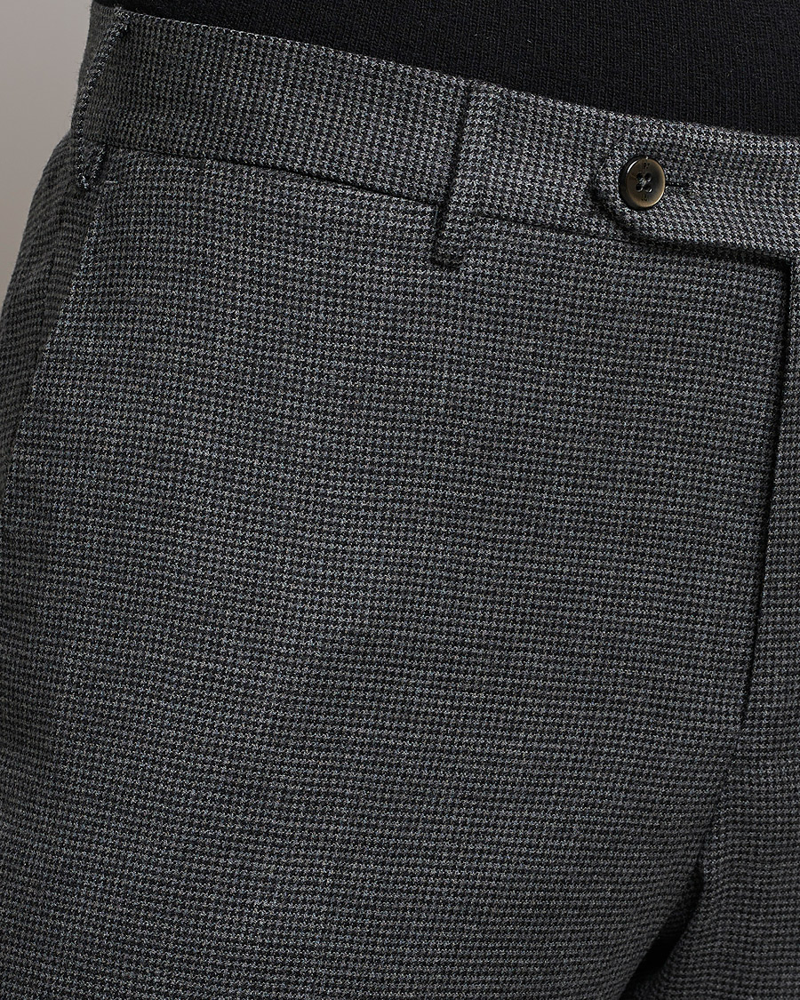 Hombres | Pantalones | PT01 | Slim Fit Glencheck Wool Trousers Medium Grey