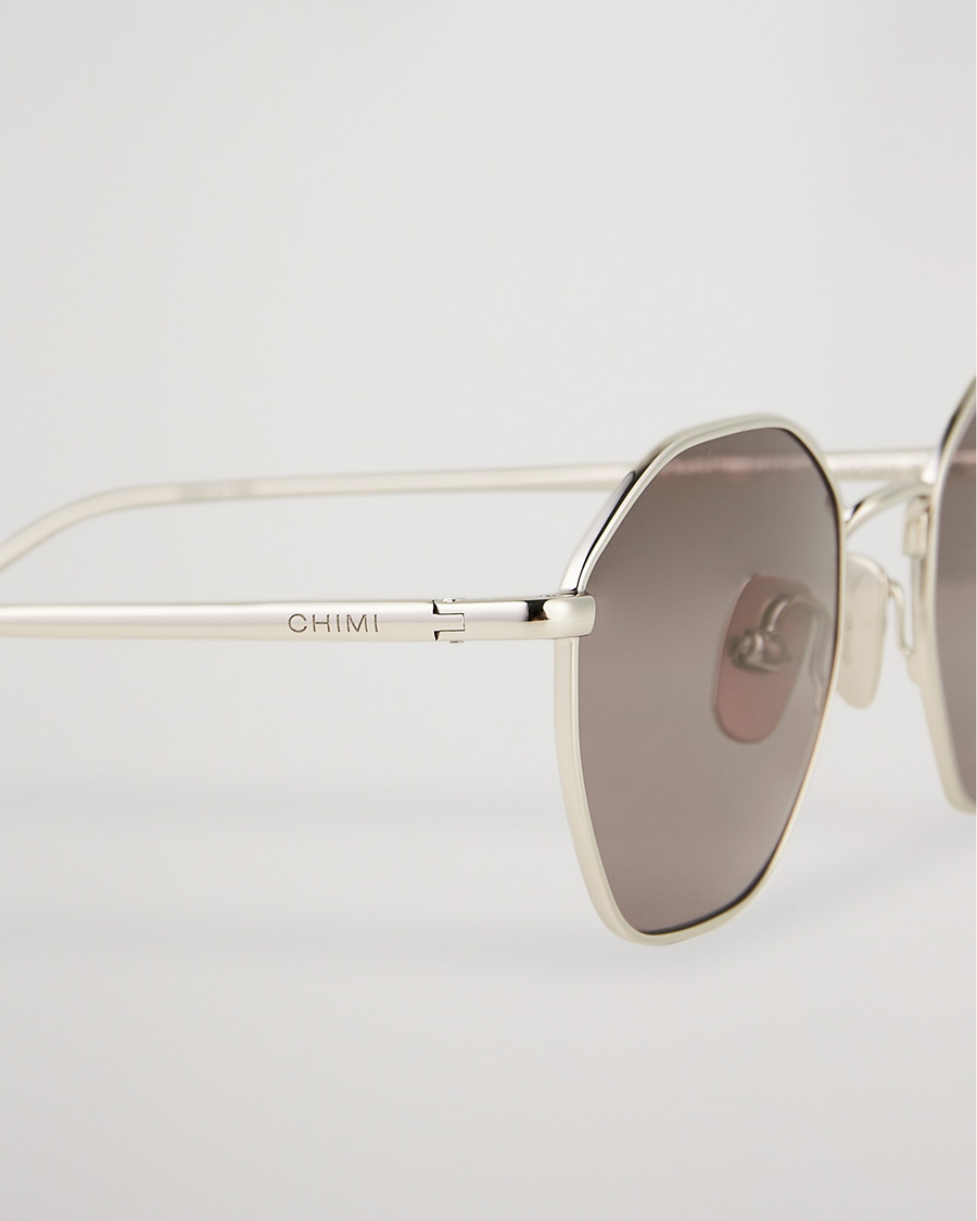 Hombres | CHIMI Octagon Sunglasses Silver/Grey | CHIMI | Octagon Sunglasses Silver/Grey