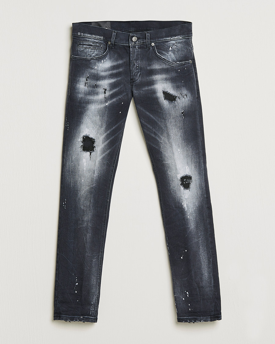 Hombres | Vaqueros | Dondup | George Destroyed Jeans Grey/Black