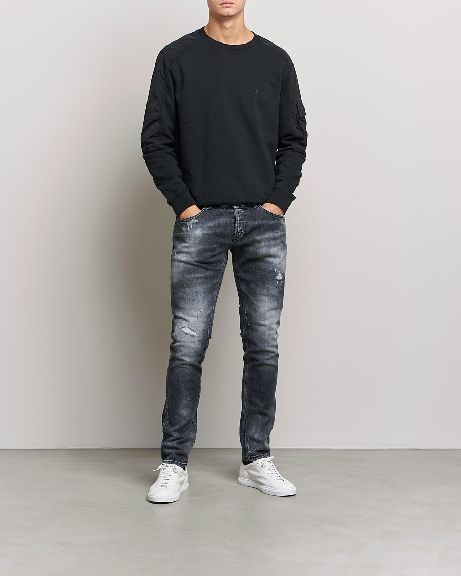 Hombres | Vaqueros | Dondup | George Destroyed Jeans Grey/Black