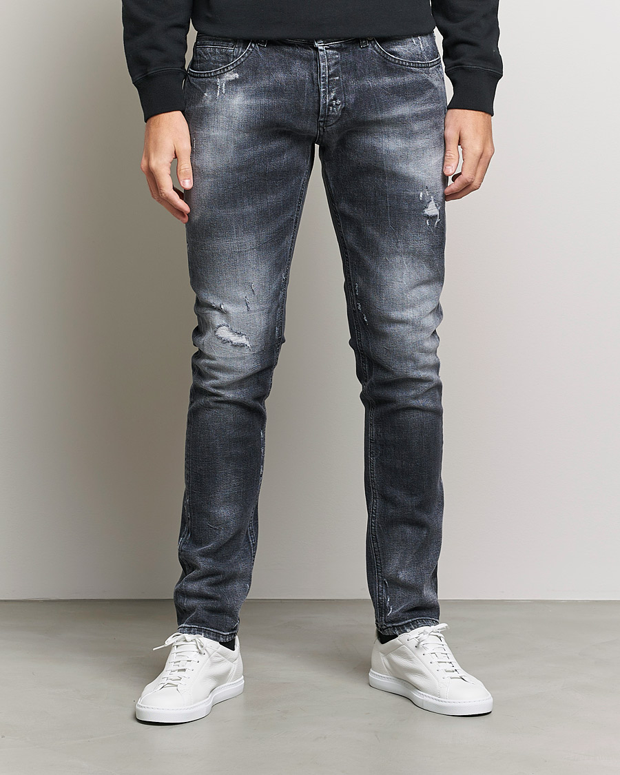 Hombres | Vaqueros | Dondup | George Destroyed Jeans Grey/Black
