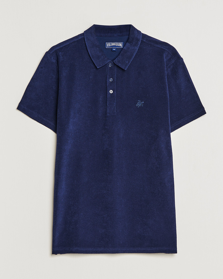 Hombres | Camisas | Vilebrequin | Phoenix Terry Shirt Bleu Marine