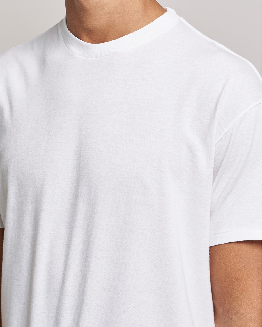 Hombres | Camisetas | Auralee | Seamless Crewneck T-Shirt White