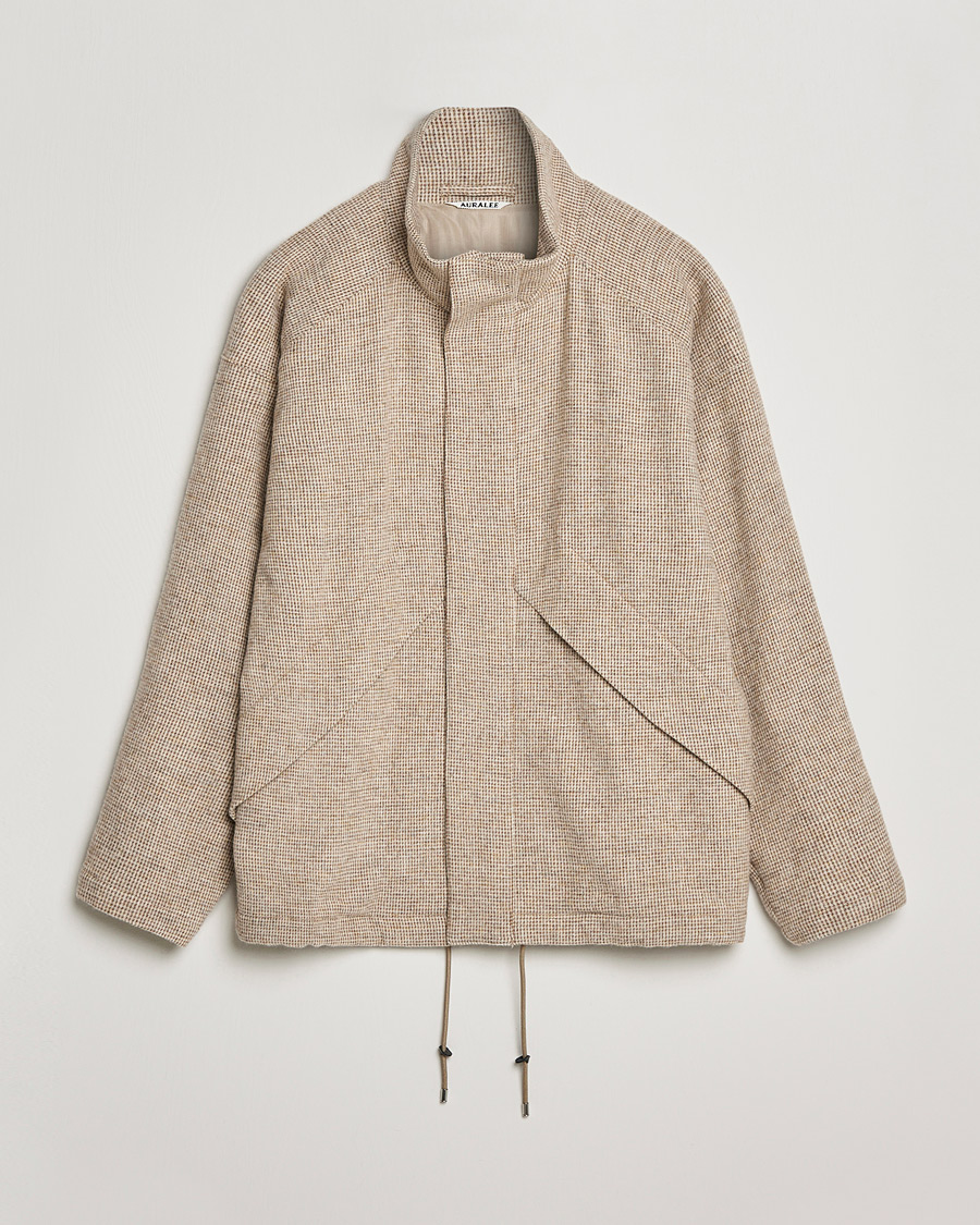 Hombres | Abrigos y chaquetas | Auralee | Light Tweed Zip Blouson Beige