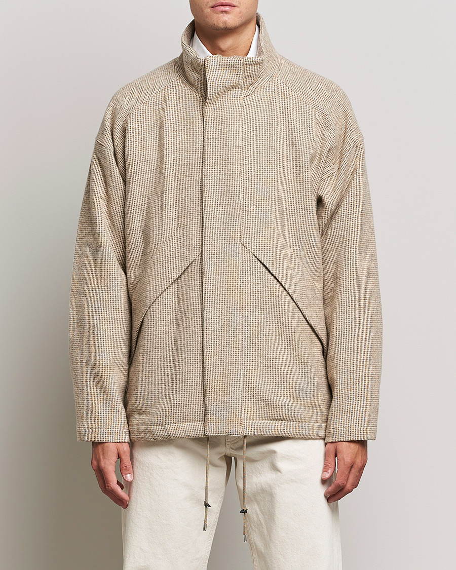 Hombres | Abrigos y chaquetas | Auralee | Light Tweed Zip Blouson Beige