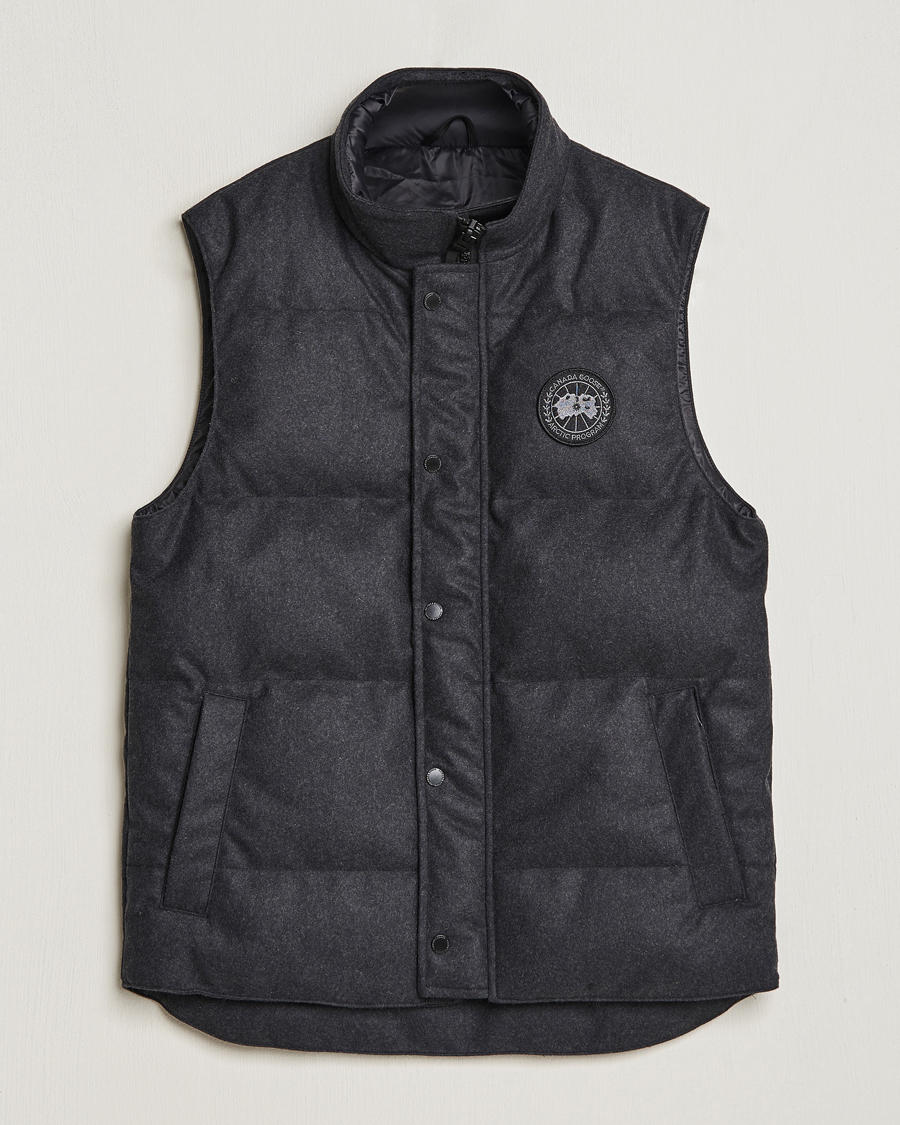 Hombres | Abrigos y chaquetas | Canada Goose Black Label | Canada Goose Garson Wool Vest Carbon Melange