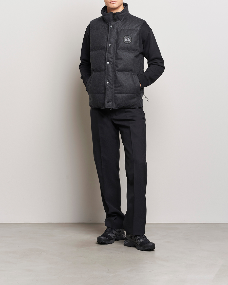 Hombres | Abrigos y chaquetas | Canada Goose Black Label | Canada Goose Garson Wool Vest Carbon Melange