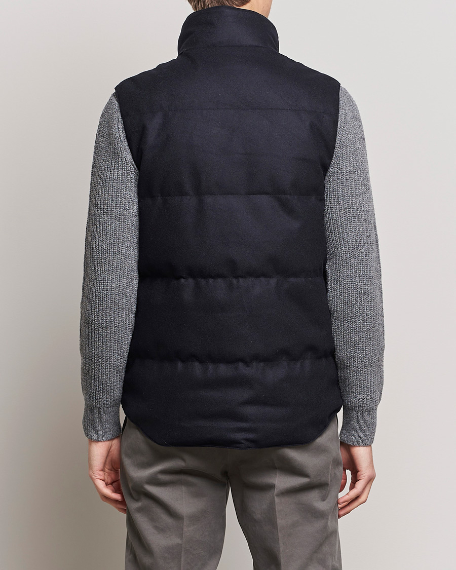 Hombres | Chalecos | Canada Goose Black Label | Canada Goose Garson Wool Vest Atlantic Navy Melange