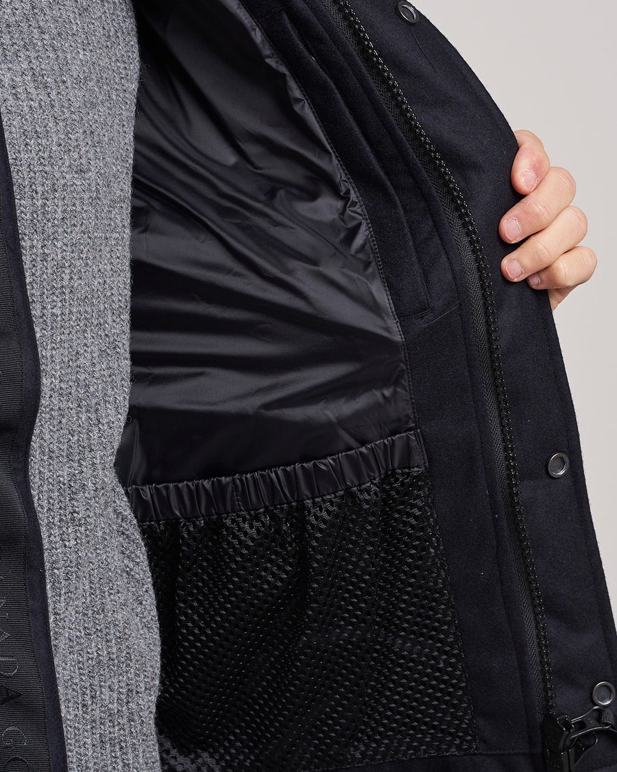 Hombres | Chalecos | Canada Goose Black Label | Canada Goose Garson Wool Vest Atlantic Navy Melange