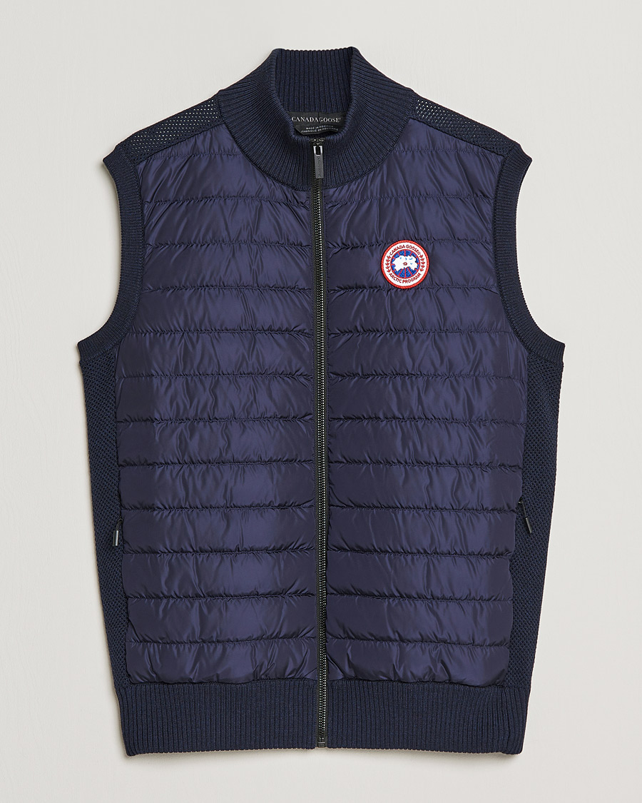 Hombres | Chalecos | Canada Goose | Hybridge Knit Vest Navy