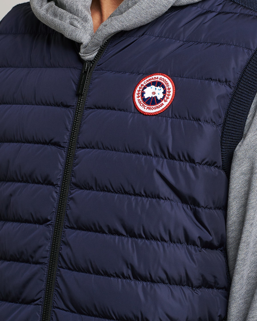 Hombres | Chalecos | Canada Goose | Hybridge Knit Vest Navy