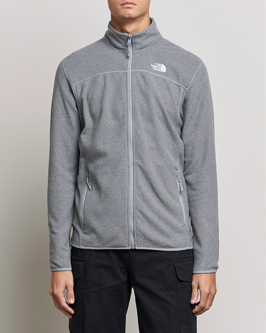 Hombres | Jerséis y prendas de punto | The North Face | 100 Glacier Full Zip Grey Heather