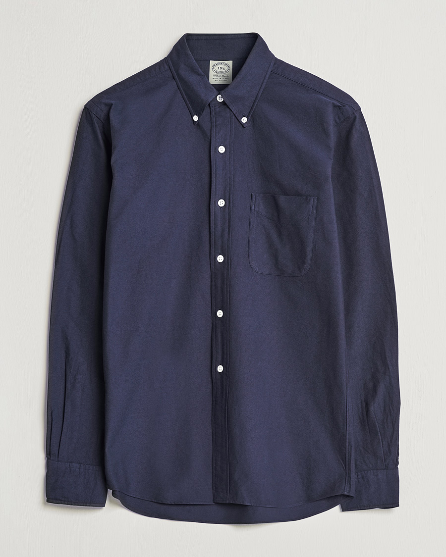 Hombres | Camisas | Kamakura Shirts | Vintage Ivy Oxford BD Shirt Navy