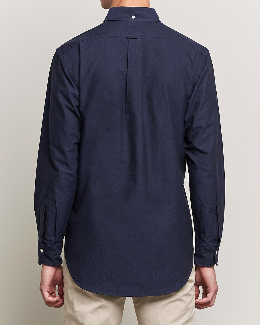 Hombres | Camisas | Kamakura Shirts | Vintage Ivy Oxford BD Shirt Navy