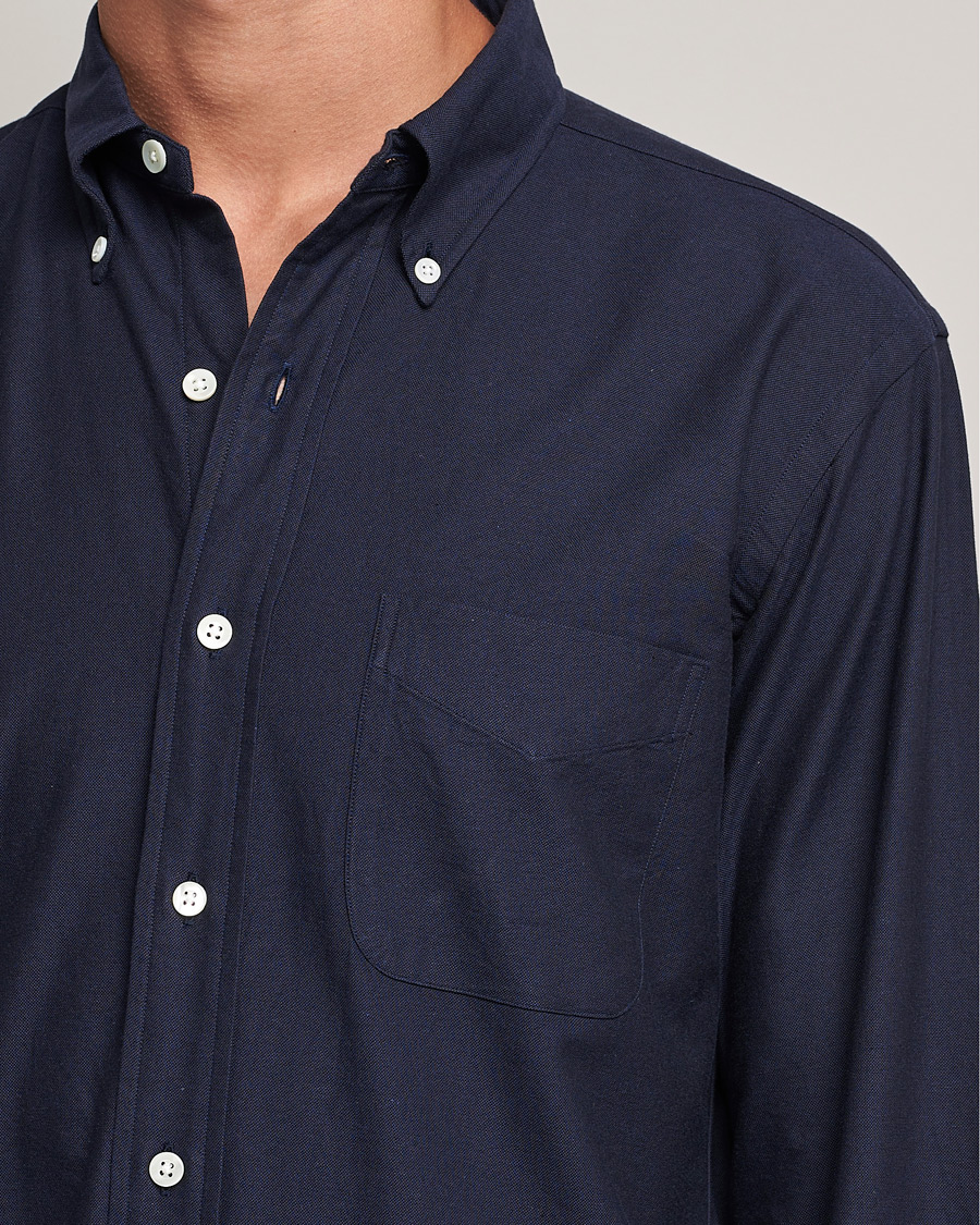 Hombres | Camisas | Kamakura Shirts | Vintage Ivy Oxford BD Shirt Navy