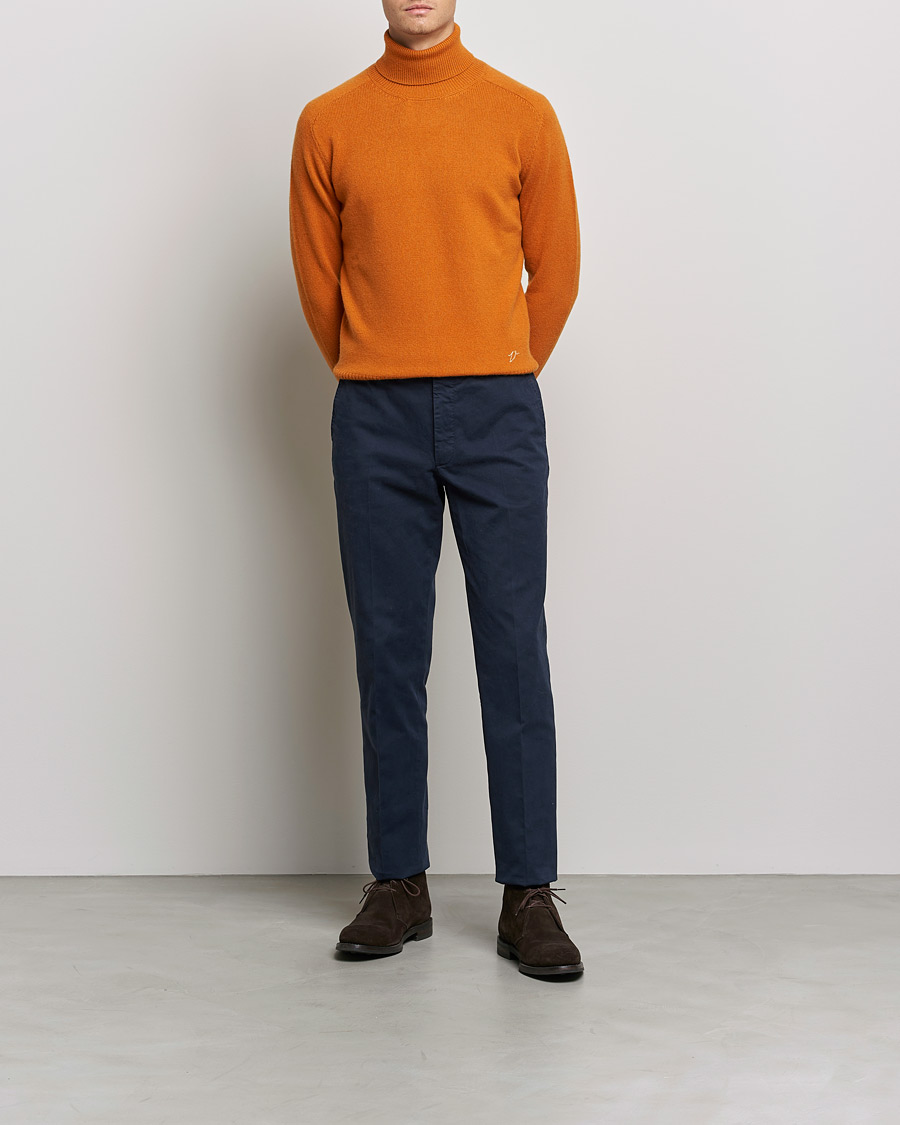Hombres | Jerséis y prendas de punto | Valstar | Cariaggi Cashmere Rollneck Orange