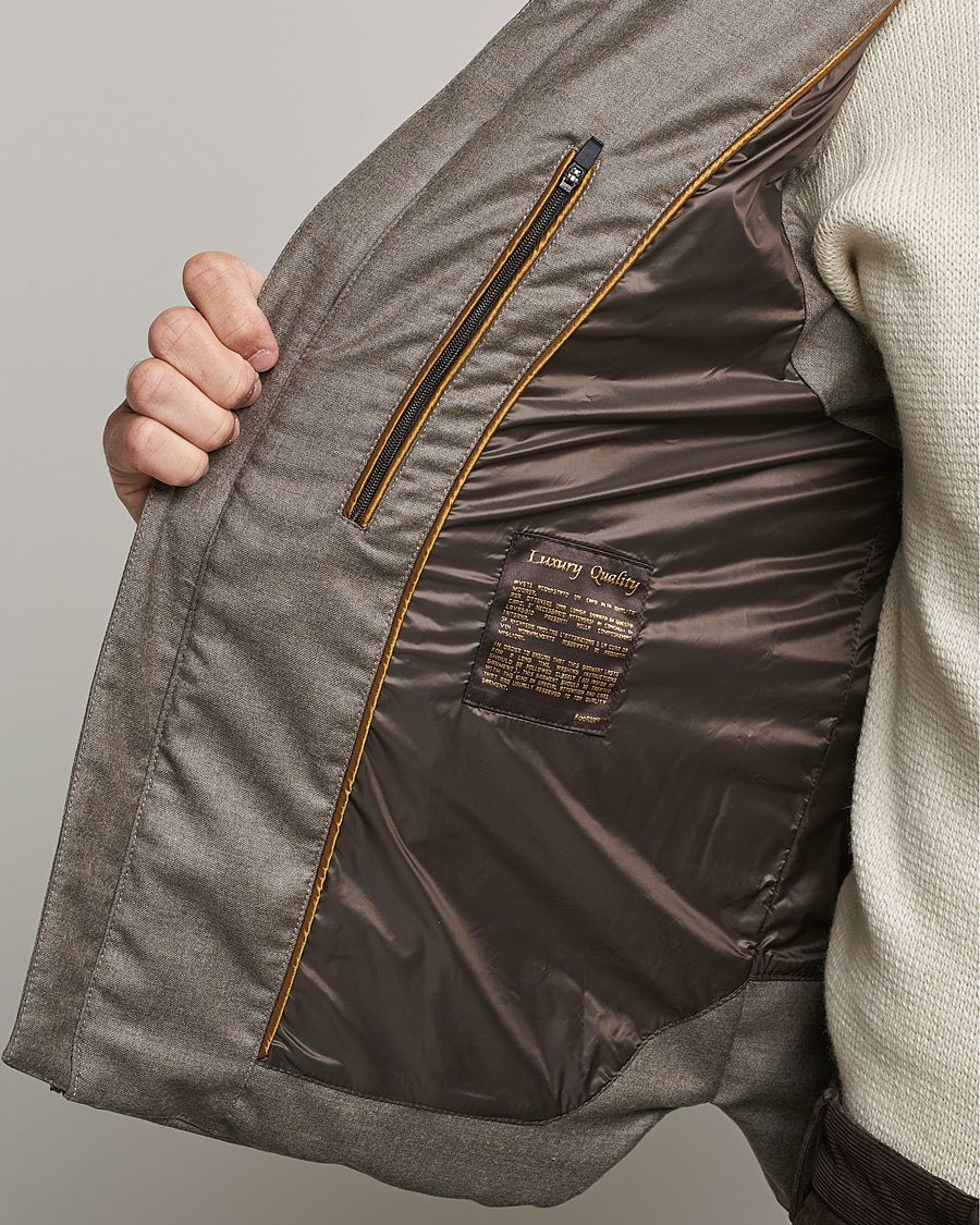 Hombres | Abrigos y chaquetas | MooRER | Fire Wool/Cashmere Hooded Vest Beige