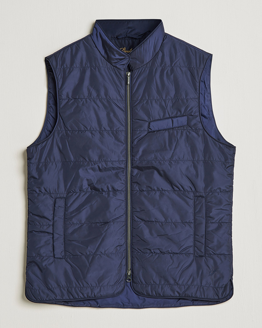 Hombres | Chalecos | Stenströms | Padded Nylon Vest Navy