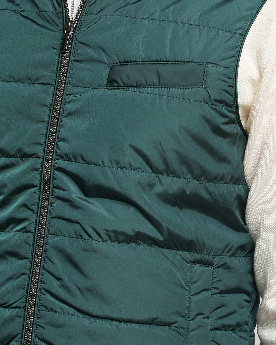 Hombres | Abrigos y chaquetas | Stenströms | Padded Nylon Vest Green
