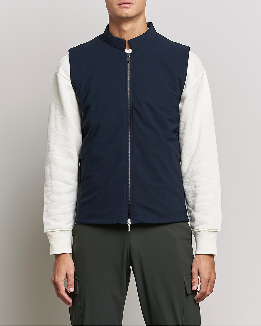 Hombres | Abrigos y chaquetas | Stenströms | Active Jersey Sport Vest Navy