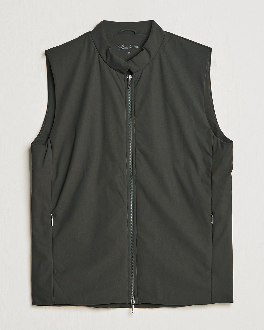 Hombres | Chalecos | Stenströms | Active Jersey Sport Vest Green