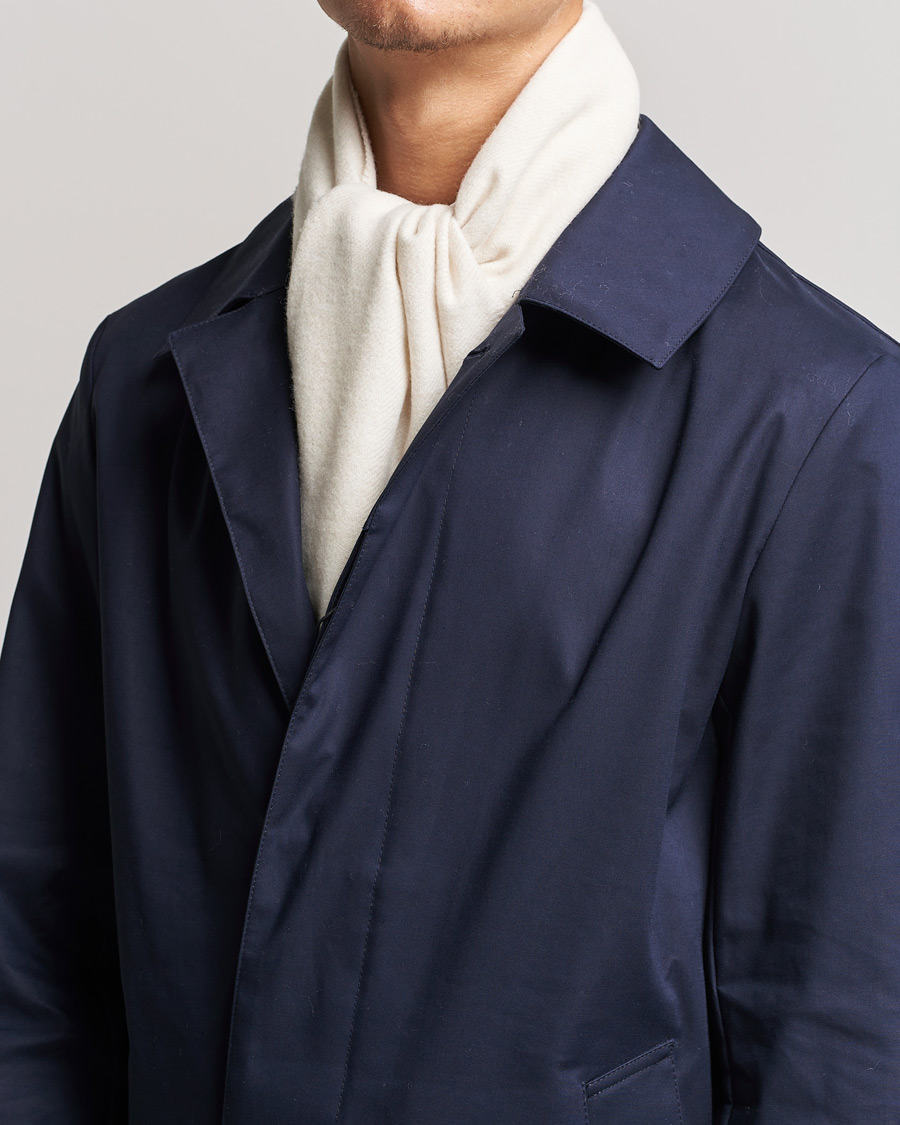Hombres | Stenströms Herringbone Wool Scarf Creme White | Stenströms | Herringbone Wool Scarf Creme White